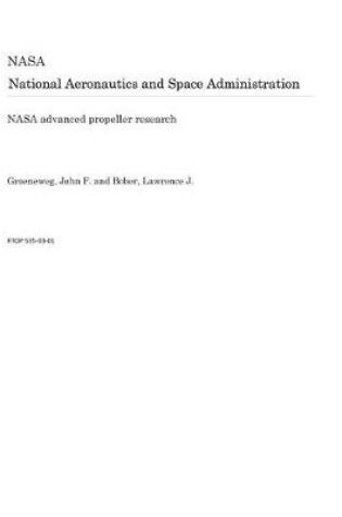 Cover of NASA Advanced Propeller Research