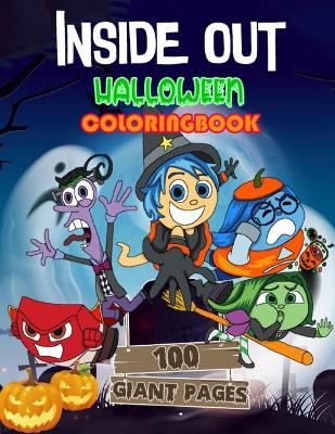 Book cover for Inside Out Halloween Coloring Book