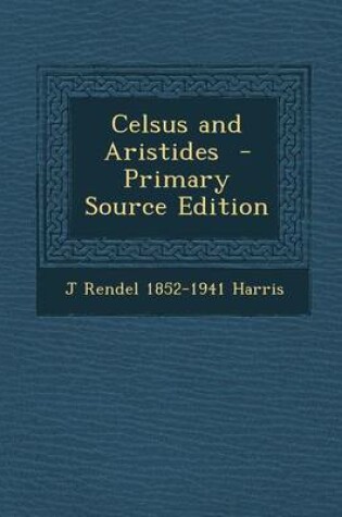 Cover of Celsus and Aristides