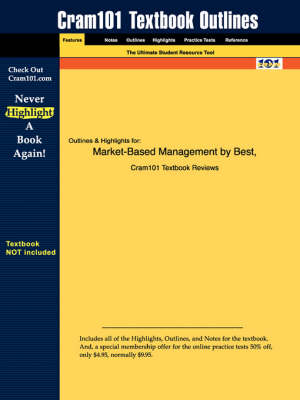 Book cover for Studyguide for Market-Based Management by Best, ISBN 9780130082183