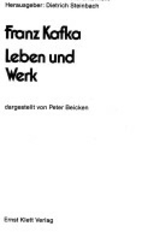 Cover of Leben Und Werk
