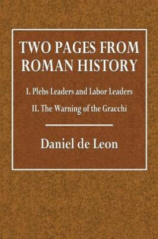 Cover of Two Pages from Roman History