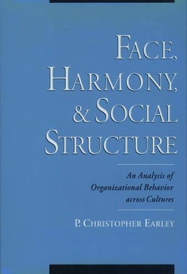 Book cover for Face, Harmony, and Social Structure