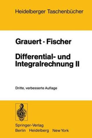 Cover of Differential- und Integralrechnung II