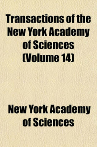 Cover of Transactions of the New York Academy of Sciences (Volume 14)