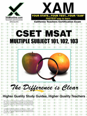 Book cover for Cset MSAT Multiple Subjects 101, 102, 103 Teacher Certification Test Prep Study Guide