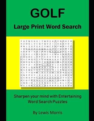 Book cover for Golf Large Print Word Search