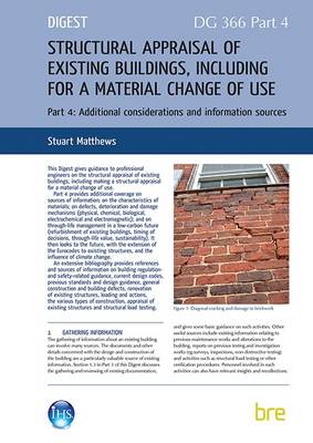 Book cover for Structural Appraisal of Existing Buildings, Including for a Material Change of Use