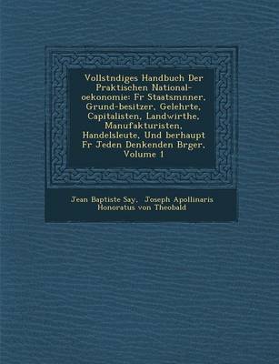 Book cover for Vollst Ndiges Handbuch Der Praktischen National-Oekonomie