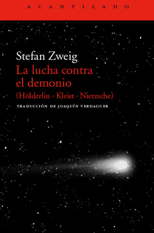 Cover of Lucha Contra El Demonio - Holderlin - Kleist - Nie