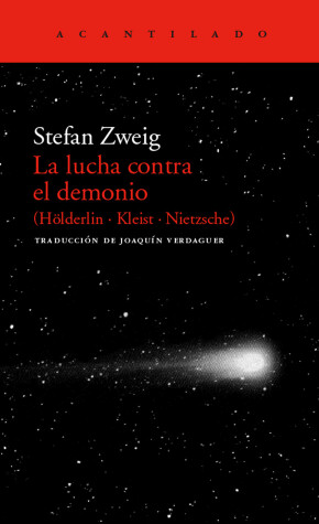 Book cover for Lucha Contra El Demonio - Holderlin - Kleist - Nie