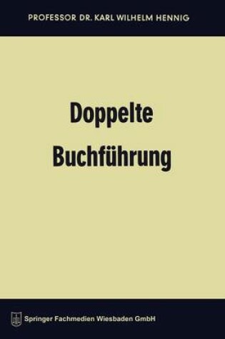 Cover of Doppelte Buchführung