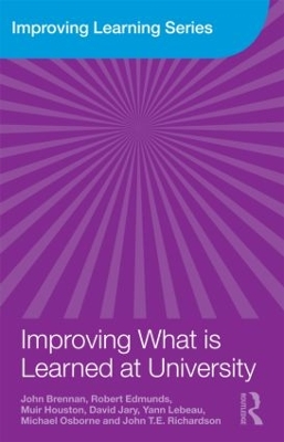 Book cover for Improving What is Learned at University