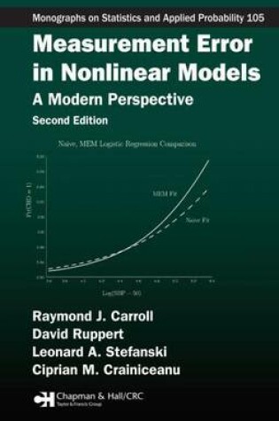 Cover of Measurement Error in Nonlinear Models: A Modern Perspective