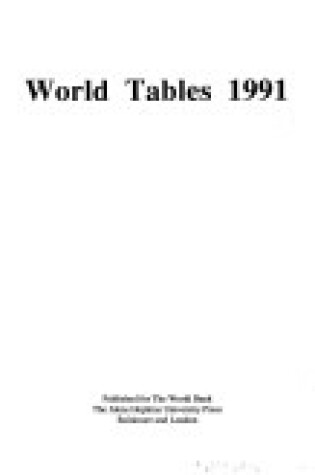 Cover of World Tables