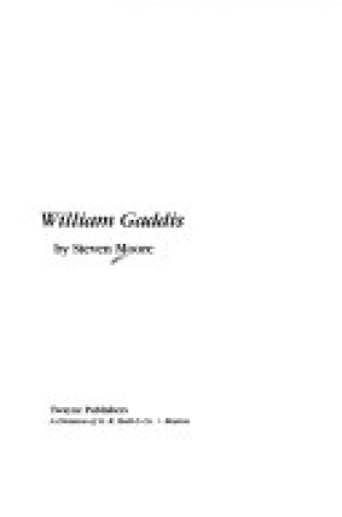 Cover of William Gaddis