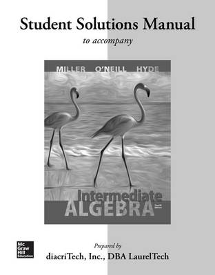 Book cover for Intermediate Algebra Student Solutions Manual