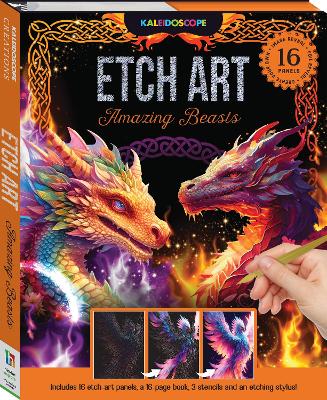 Cover of Kaleidoscope Etch Art Creations Amazing Beasts