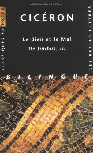Book cover for Ciceron, Le Bien Et Le Mal