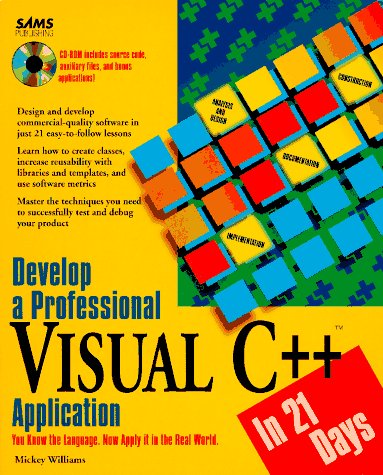 Book cover for Develop a Professional Visual C++ Application in 21 Days