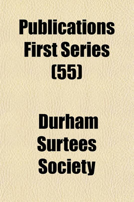 Book cover for Publications First Series (55)