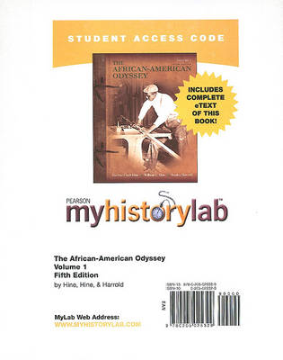 Book cover for MyLab History with Pearson eText -- Standalone Access Card -- for The African-American Odyssey, Vol. 1