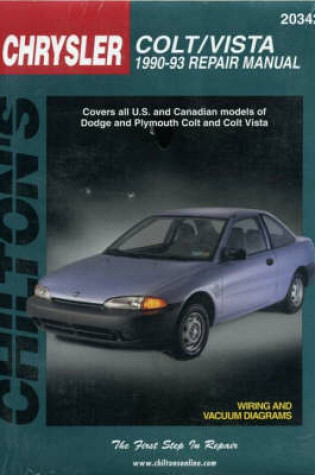 Cover of Dodge Colt and Colt Vista, 1990-93