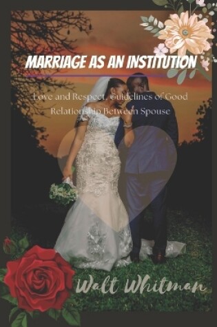 Cover of Marriage as an Institution