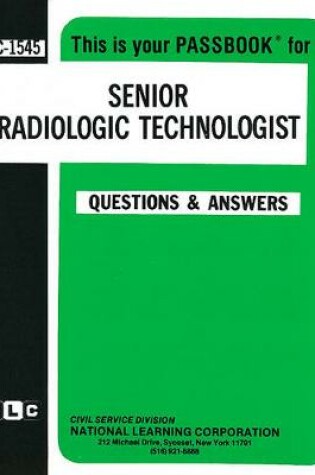 Cover of Senior Radiologic Technologist