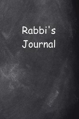 Book cover for Rabbi's Journal Chalkboard Design
