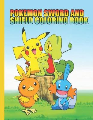 Book cover for Pokemon sword and shield coloring book