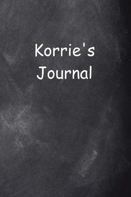 Book cover for Korrie Personalized Name Journal Custom Name Gift Idea Korrie