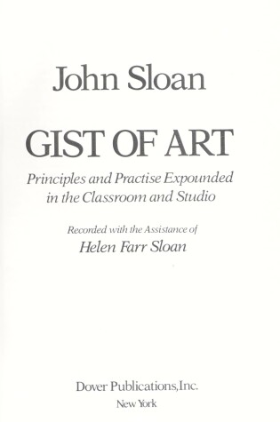 Cover of Gist of Art