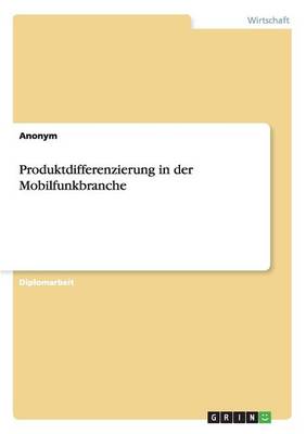 Book cover for Produktdifferenzierung in der Mobilfunkbranche