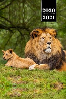 Book cover for Lion Week Planner Weekly Organizer Calendar 2020 / 2021 - Father and Son