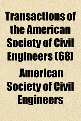 Book cover for Transactions of the American Society of Civil Engineers (68)