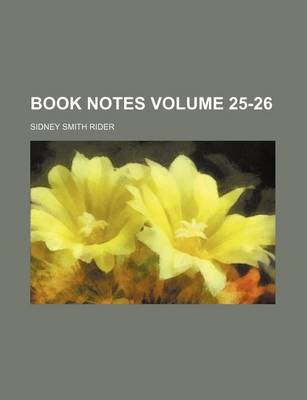 Book cover for Book Notes Volume 25-26