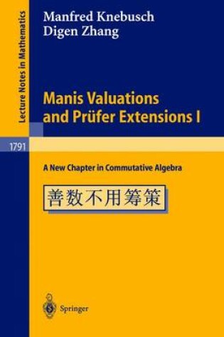 Cover of Manis Valuations and Prufer Extensions I