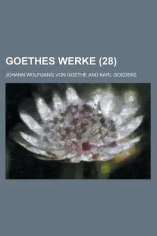 Cover of Goethes Werke (28)