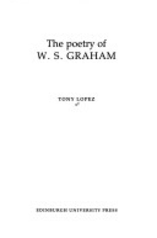 Cover of The Poetry of W.S.Graham