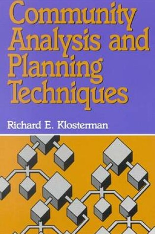 Cover of Community Analysis and Planning Techniques