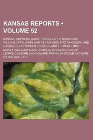 Cover of Kansas Reports (Volume 52)