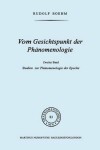 Book cover for Vom Gesichtspunkt Der Phanomenologie