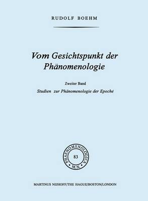 Cover of Vom Gesichtspunkt Der Phanomenologie