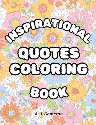 Book cover for Inspirational Quotes Coloring Book