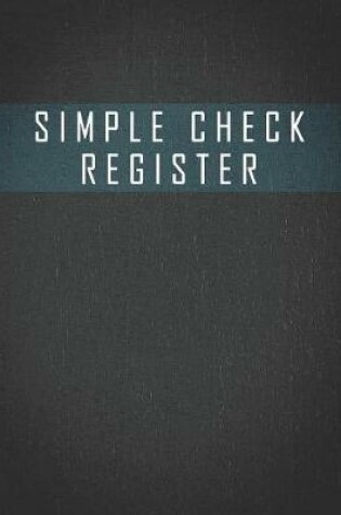 Cover of Simple Check Register