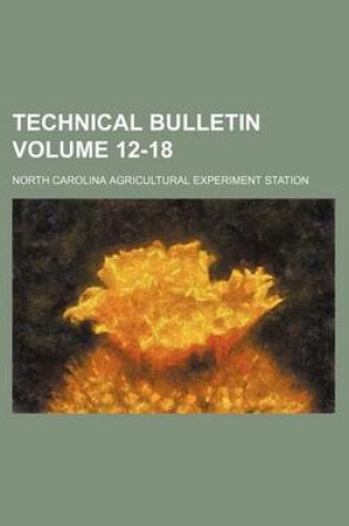 Cover of Technical Bulletin Volume 12-18