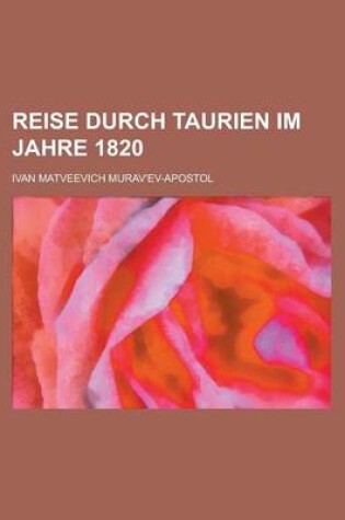 Cover of Reise Durch Taurien Im Jahre 1820