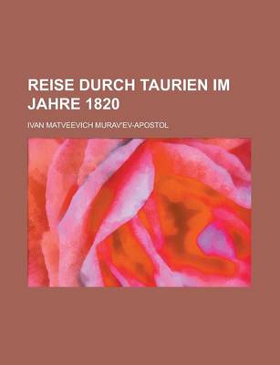 Book cover for Reise Durch Taurien Im Jahre 1820