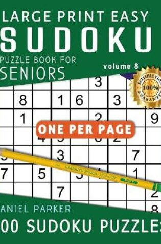 Cover of Large Print Easy Sudoku Puzzle Book For Seniors